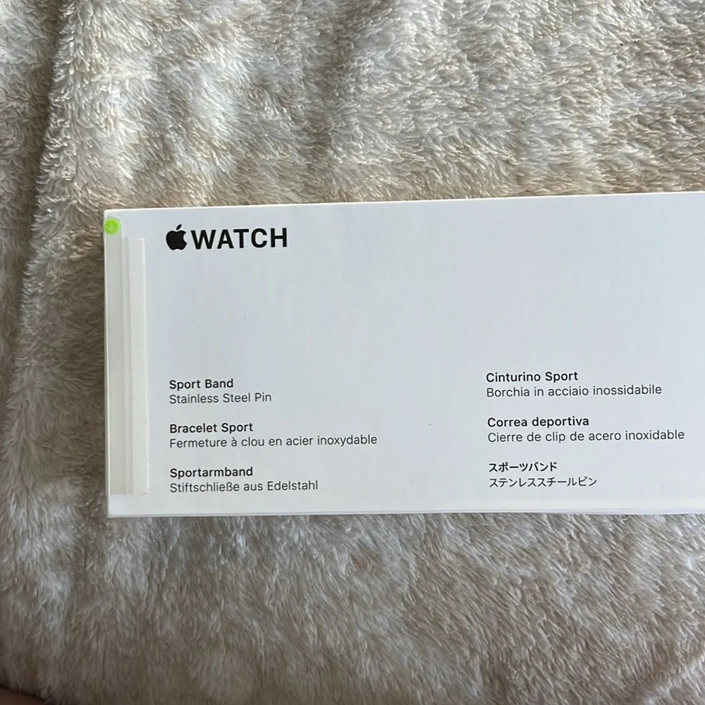Apple Watch charger and sport band